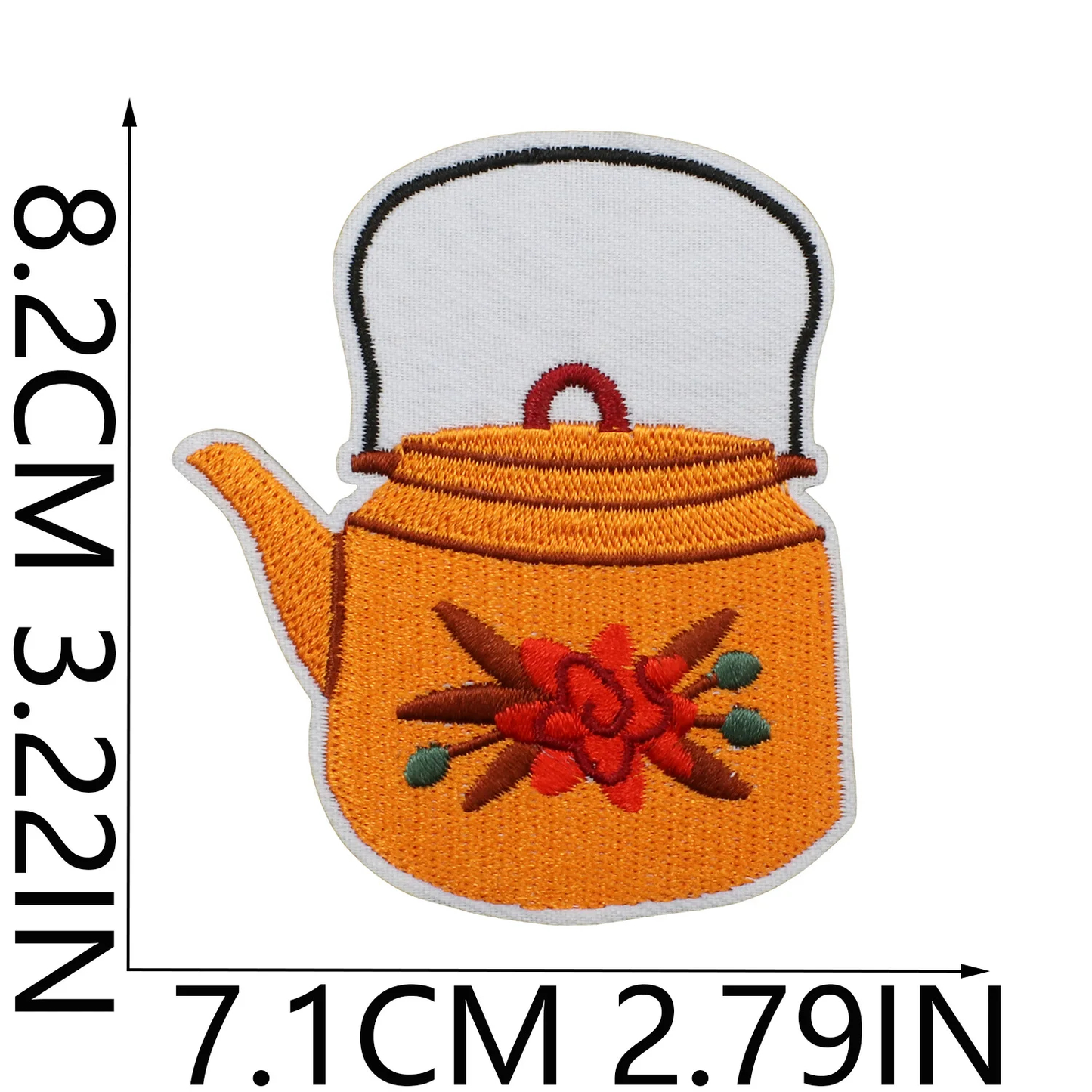 Autumn Themed Embroidered Iron-On Patches