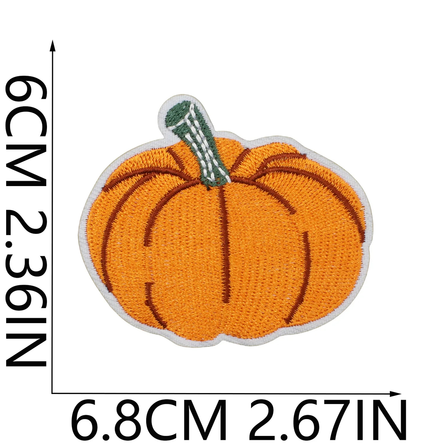 Autumn Themed Embroidered Iron-On Patches