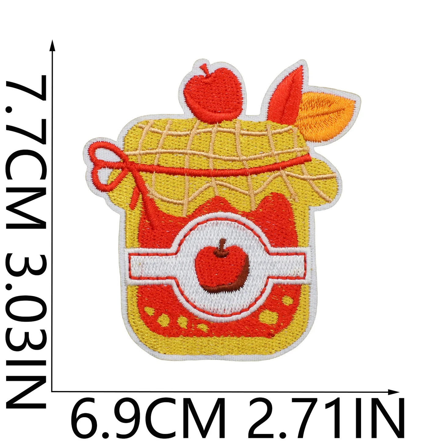 Autumn Themed Embroidered Iron-On Patches