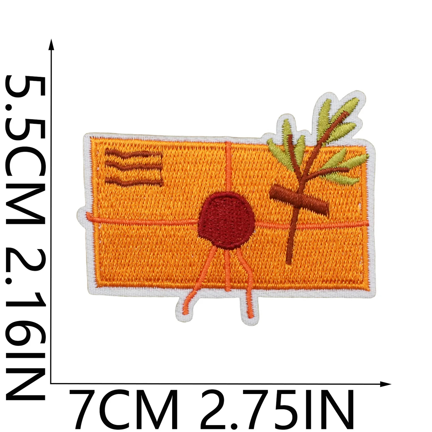 Autumn Themed Embroidered Iron-On Patches