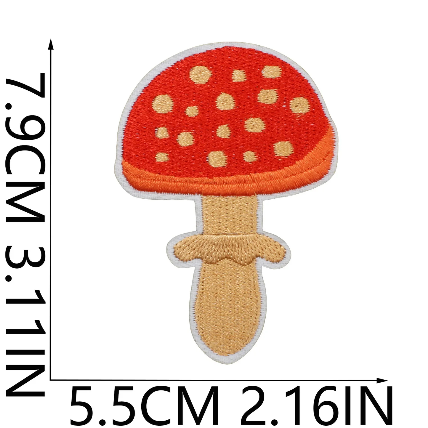 Autumn Themed Embroidered Iron-On Patches