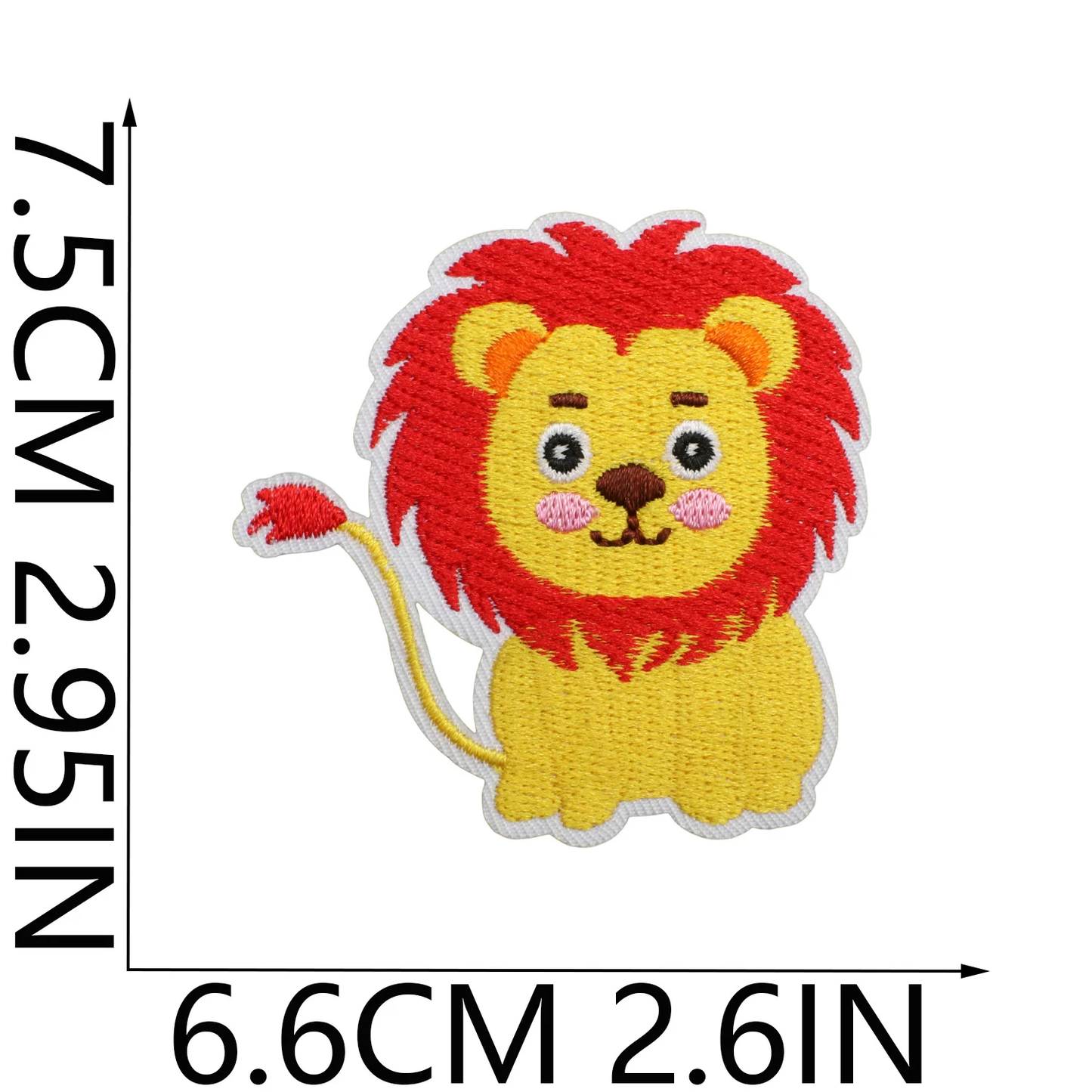 Animal Jungle Embroidered Iron-On Patch