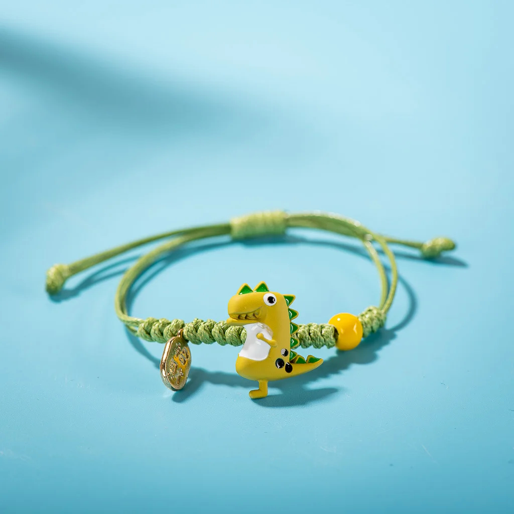 Dinosaur Charm Friendship Bracelet