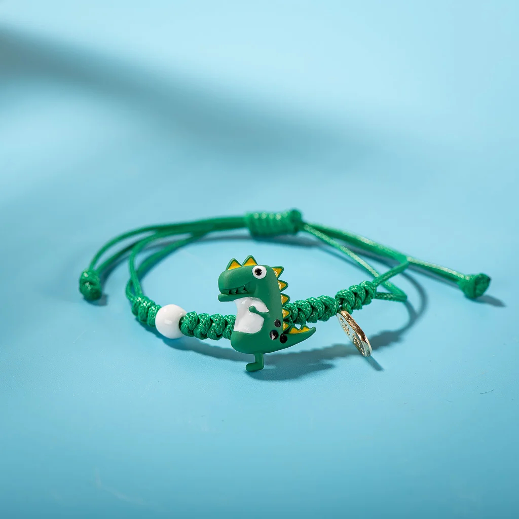 Dinosaur Charm Friendship Bracelet