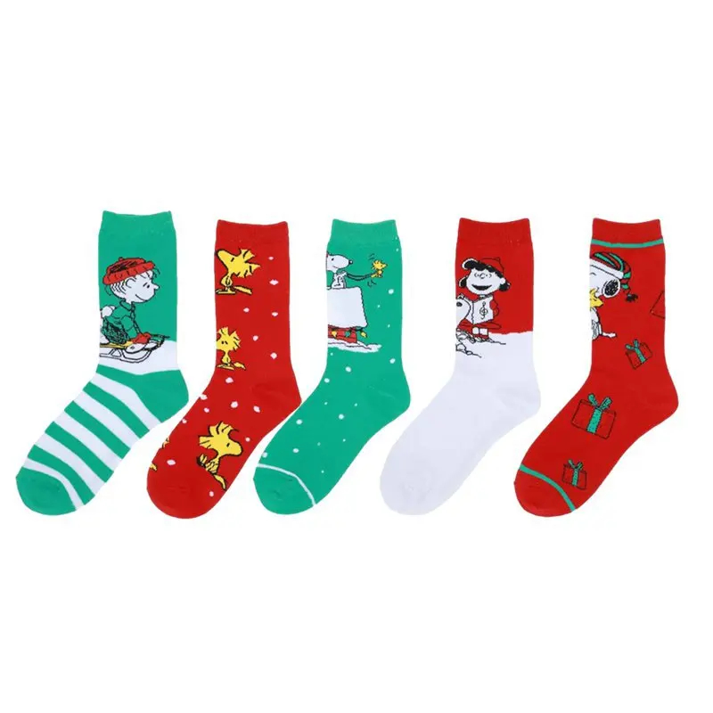 Peanuts Christmas Crew Socks