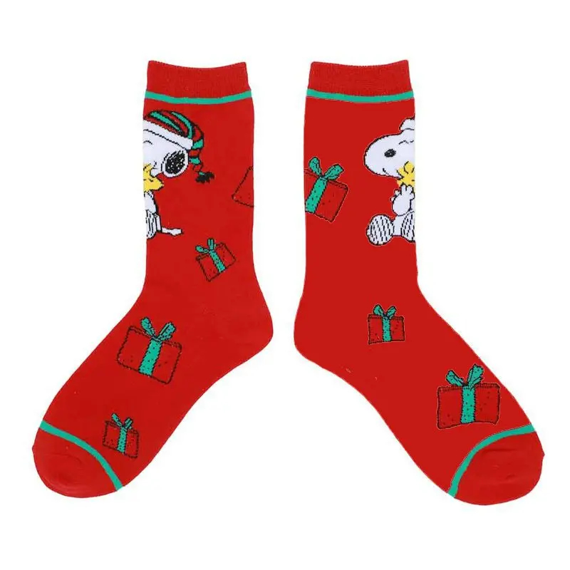 Peanuts Christmas Crew Socks