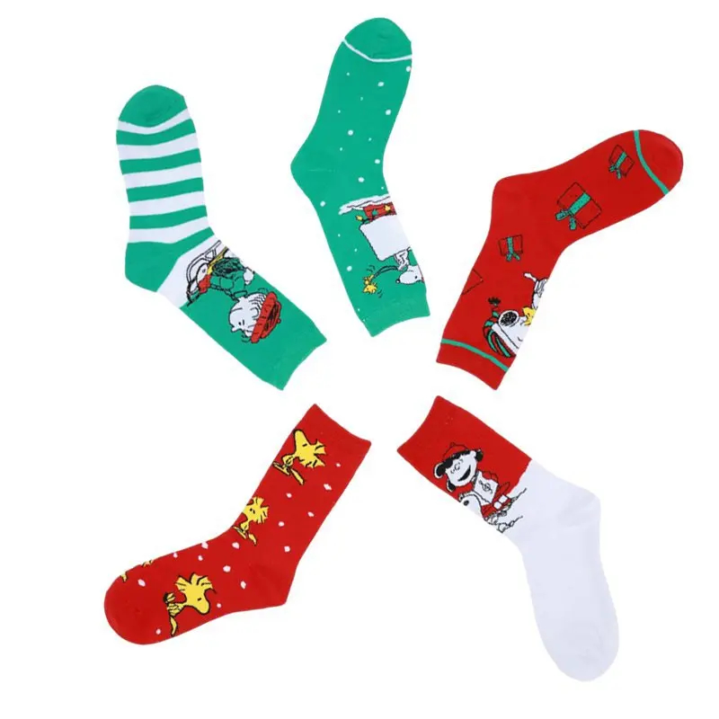 Peanuts Christmas Crew Socks