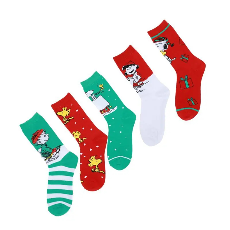 Peanuts Christmas Crew Socks