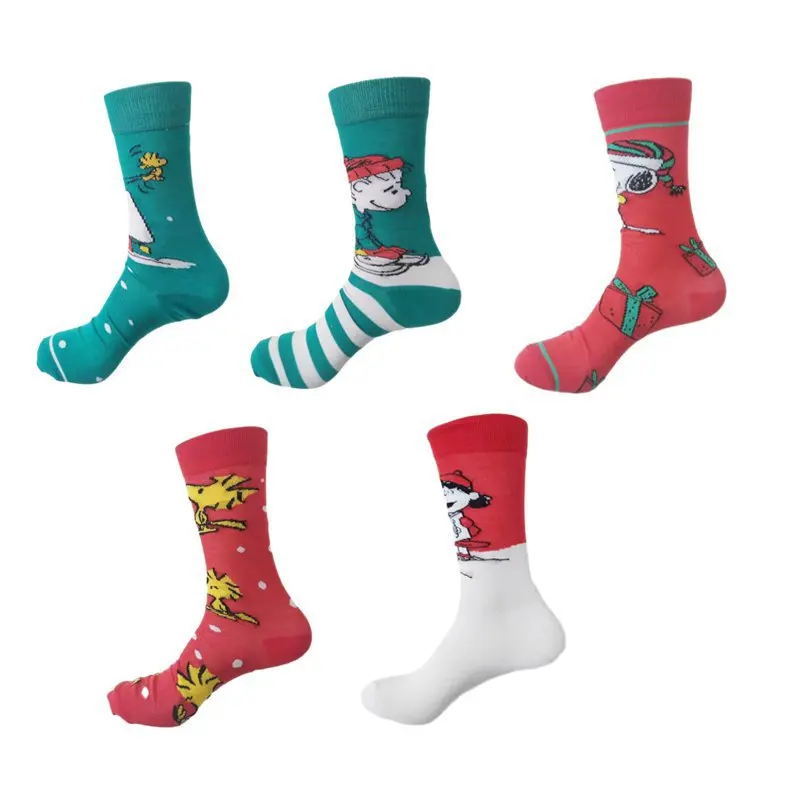 Peanuts Christmas Crew Socks
