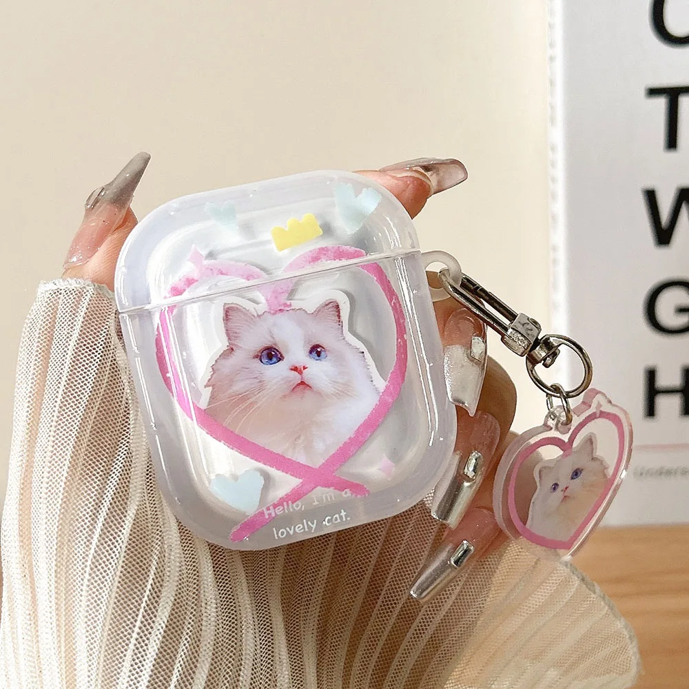 Lovely Cat AirPods Charger Case Cover