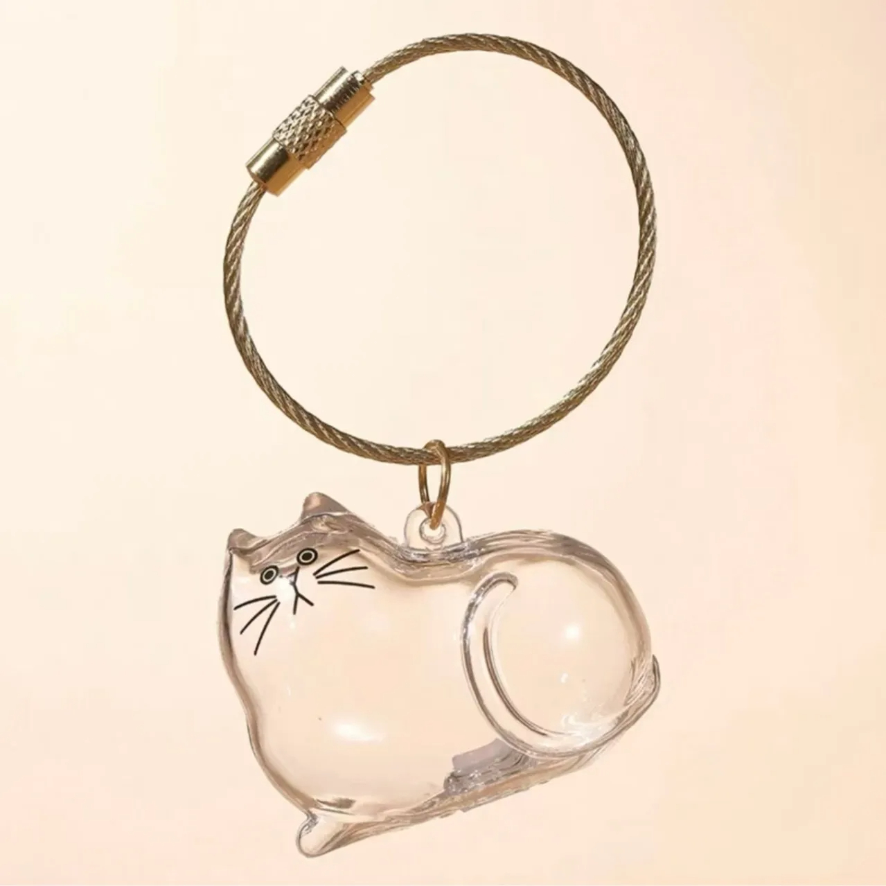 Kitty Cat Fur Keeper Keychain