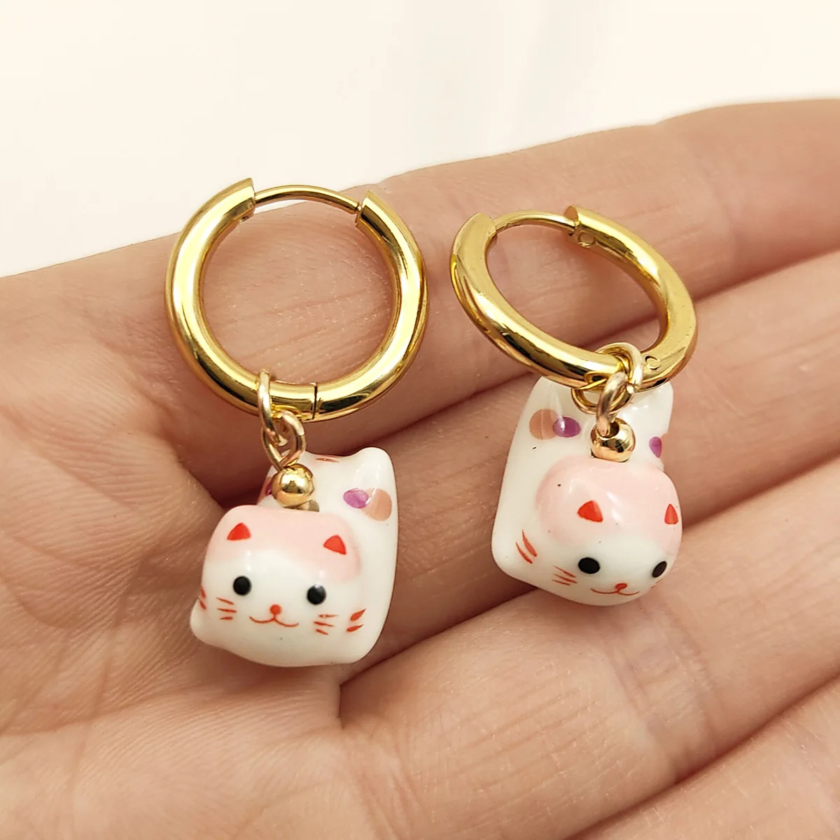 Dangly Cat Earrings
