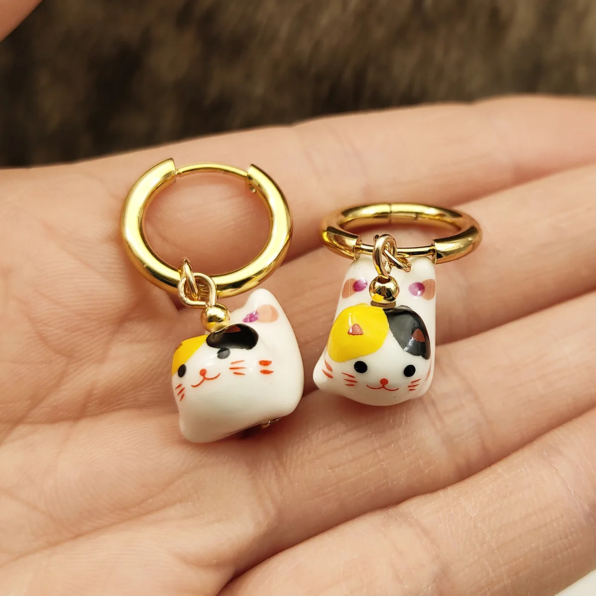 Dangly Cat Earrings