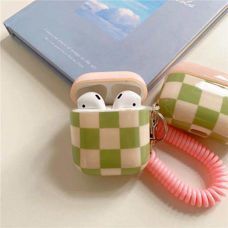 Pastel Checkerboard AirPods Charger Case Cover