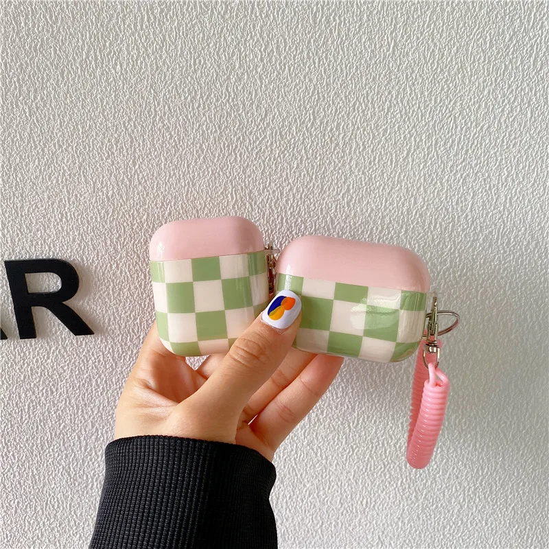 Pastel Checkerboard AirPods Charger Case Cover