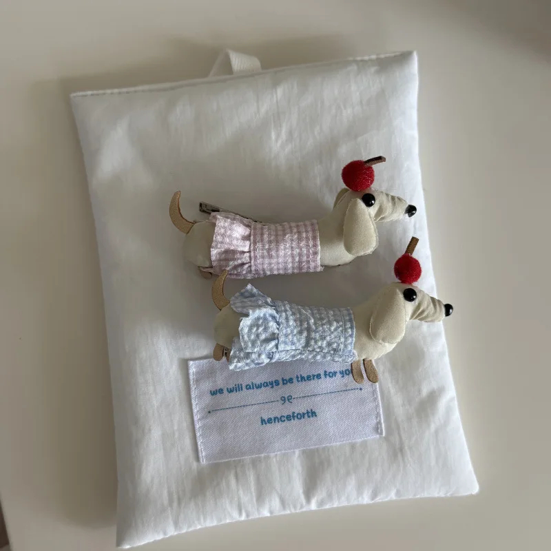 Cherry Dachshund Hair Clip - Ice Cream Cake