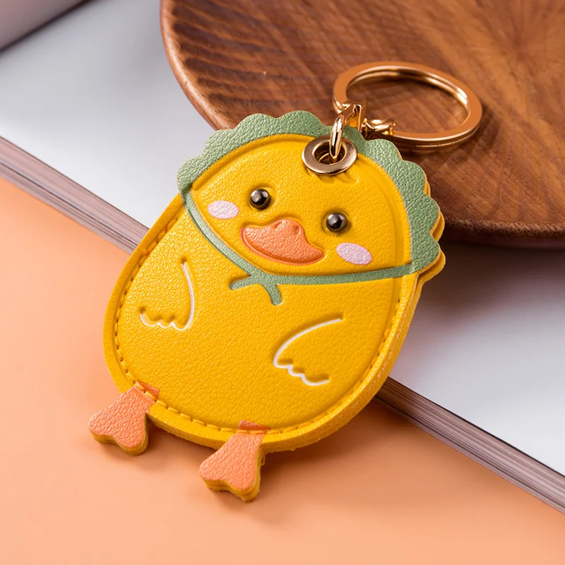 Bonnet Duckling Keychain with AirTag Pouch (4 Colours)