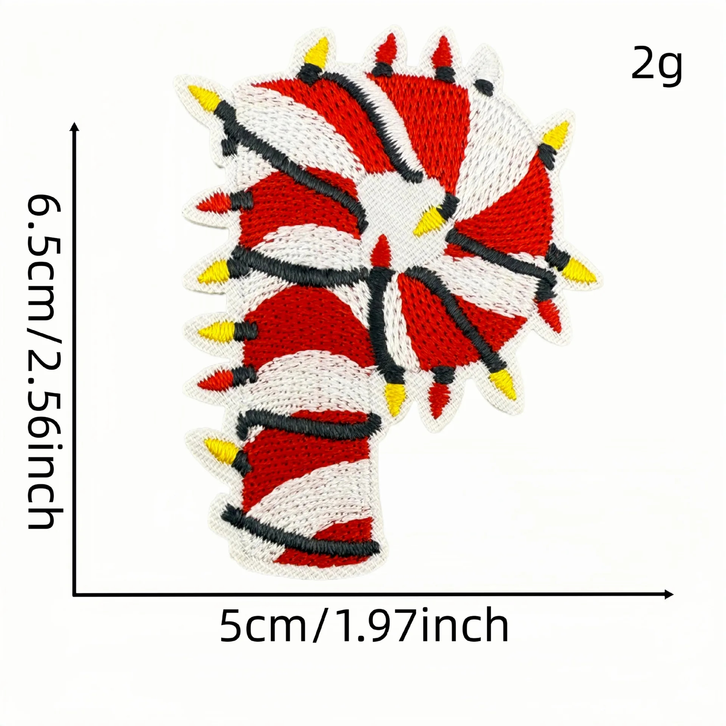 Christmas Themed A to Z Initial Embroidered Iron-On Patch