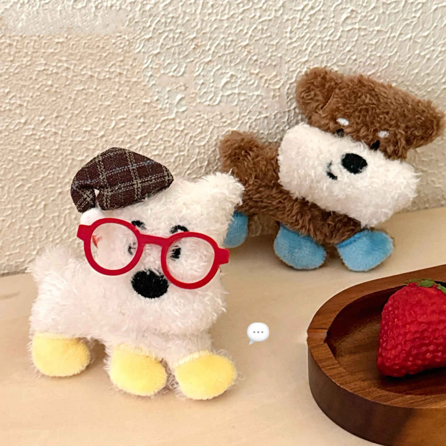 Fashion Pup Plush Keychain - Ice Cream Cake