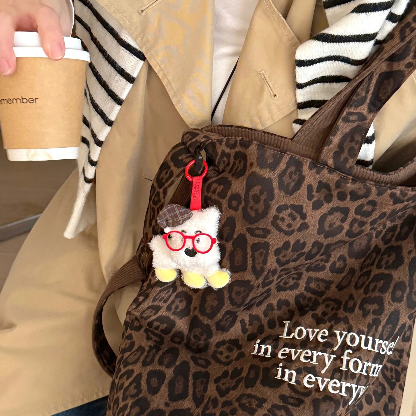Fashion Pup Plush Keychain - Ice Cream Cake