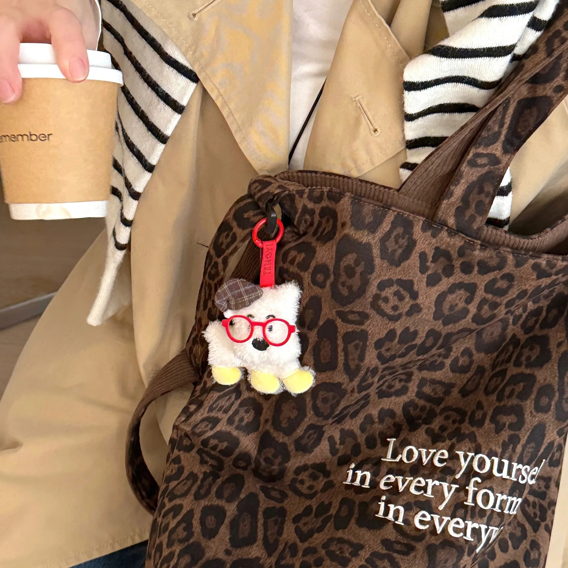 Fashion Pup Plush Keychain - Ice Cream Cake