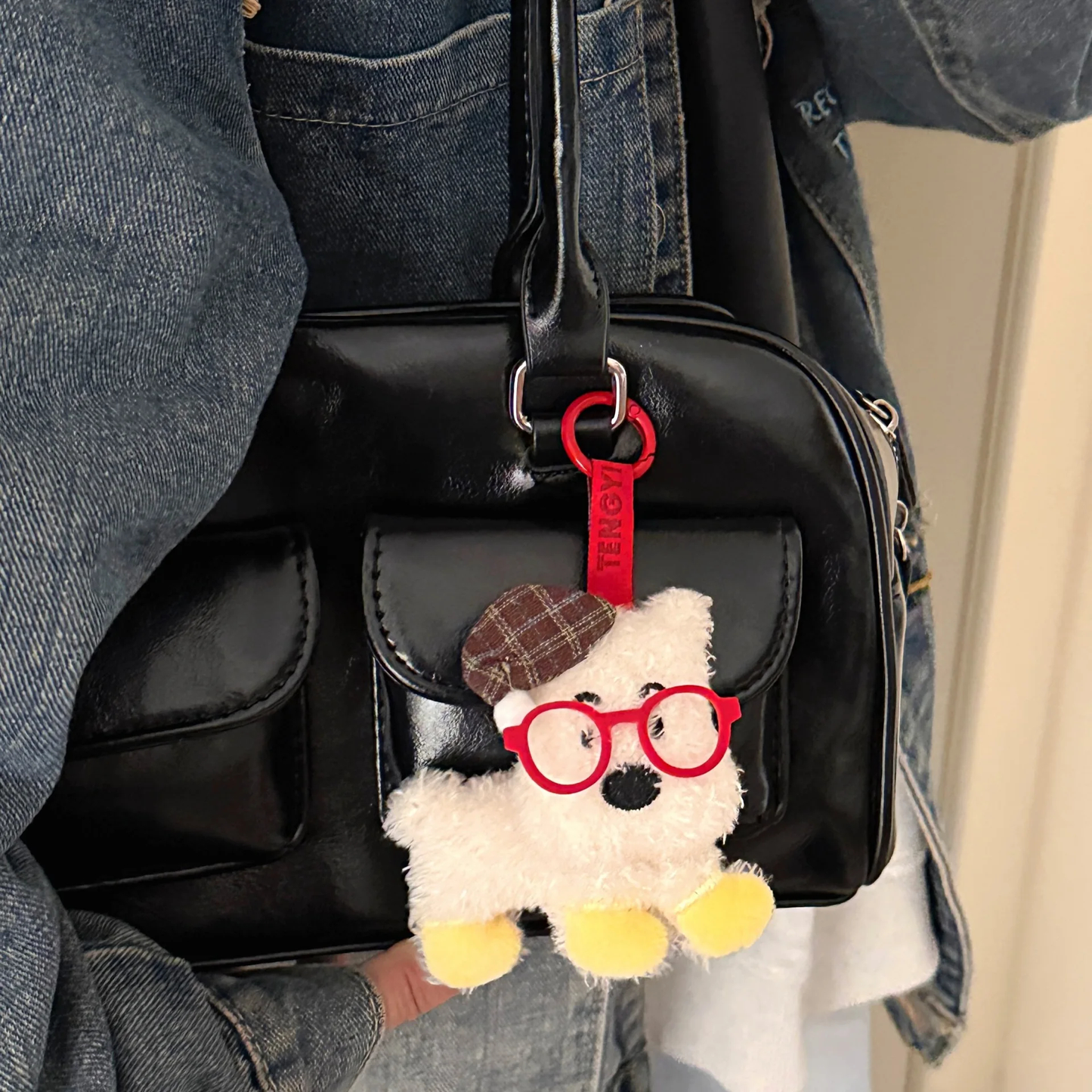 Fashion Pup Plush Keychain - Ice Cream Cake