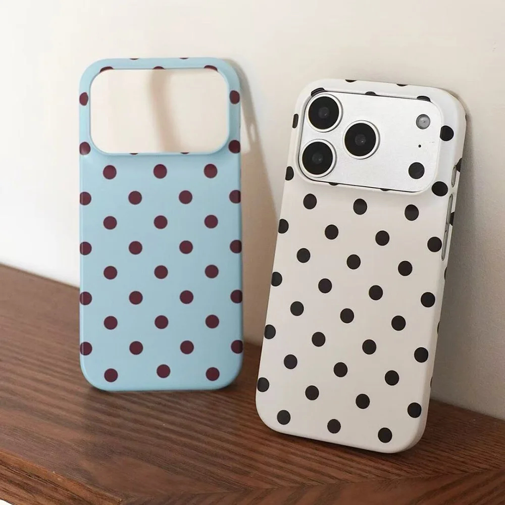 Polka Dot iPhone Case (7 Colours) - Ice Cream Cake