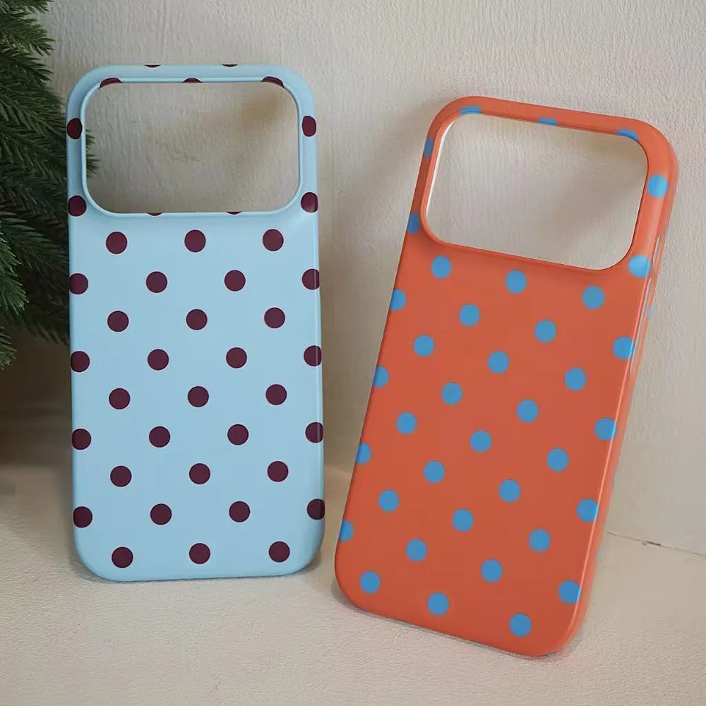 Polka Dot iPhone Case (7 Colours) - Ice Cream Cake