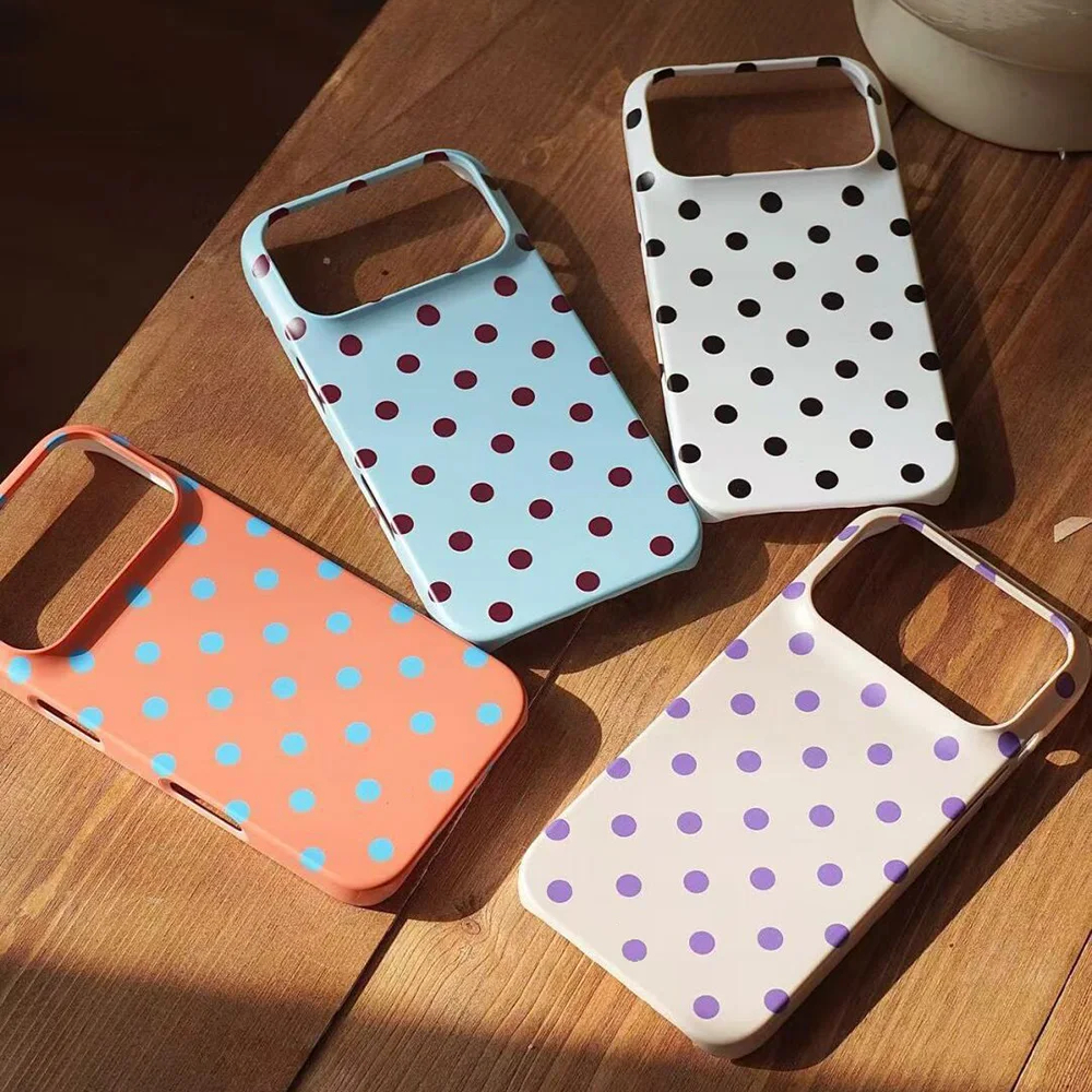 Polka Dot iPhone Case (7 Colours) - Ice Cream Cake