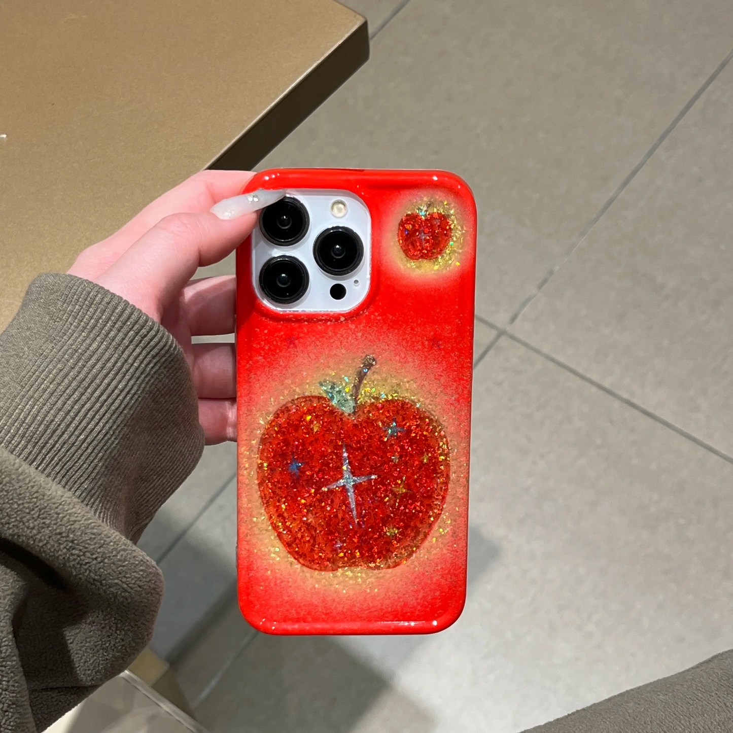 Glitter Apple iPhone Case
