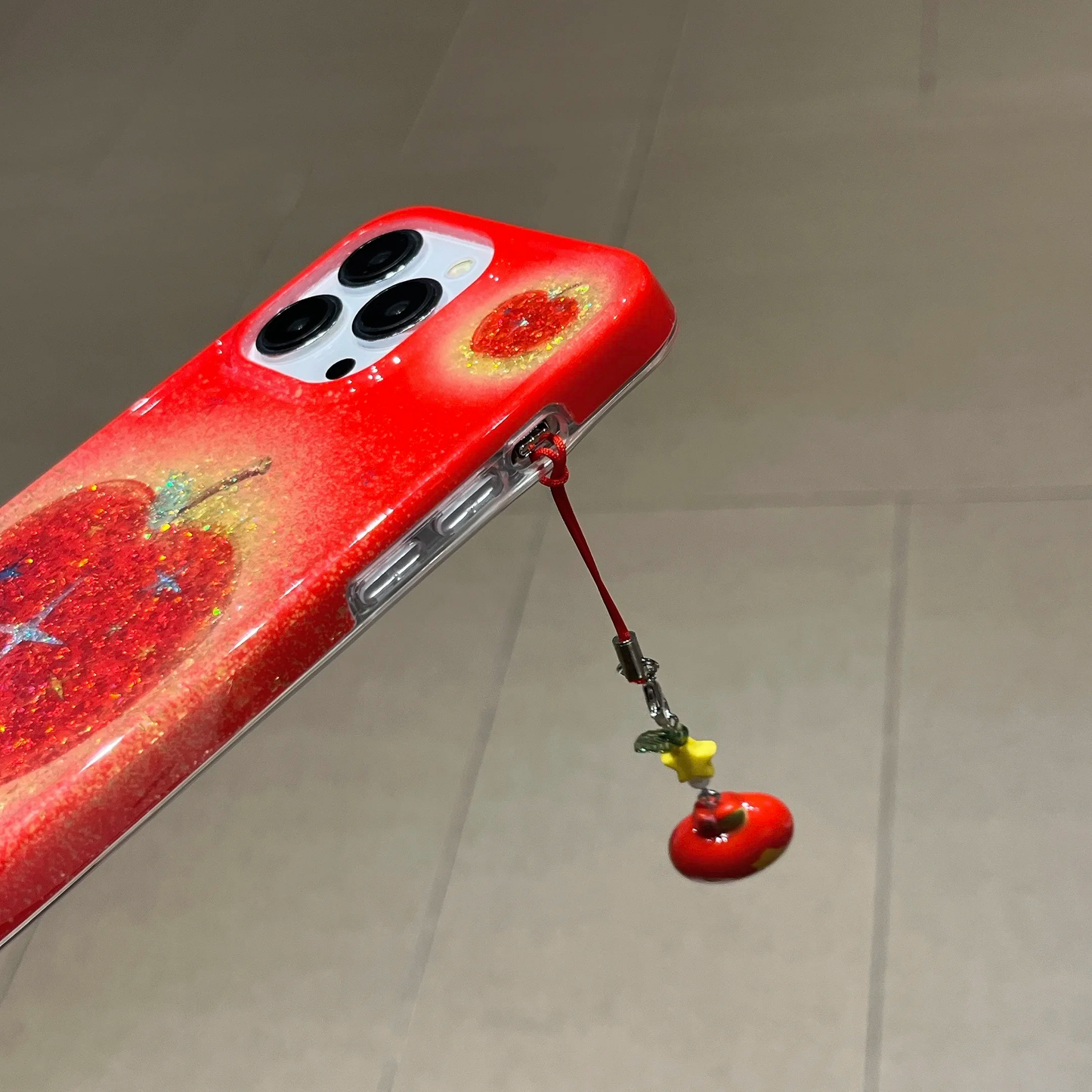 Glitter Apple iPhone Case