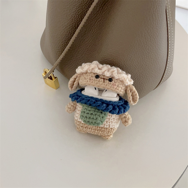 Crochet Sheep AirPods Case Cover