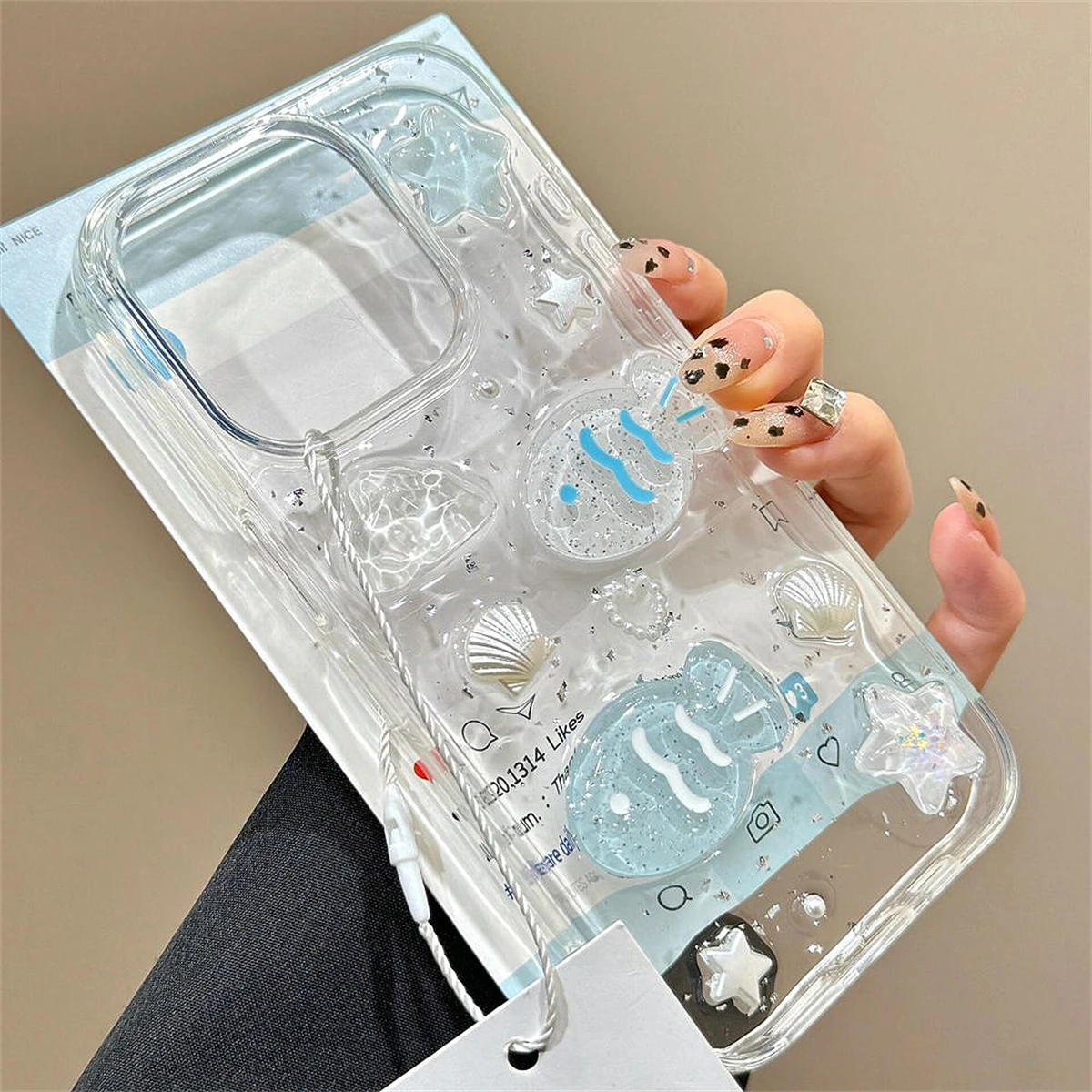Glitter Fish iPhone Case - Ice Cream Cake