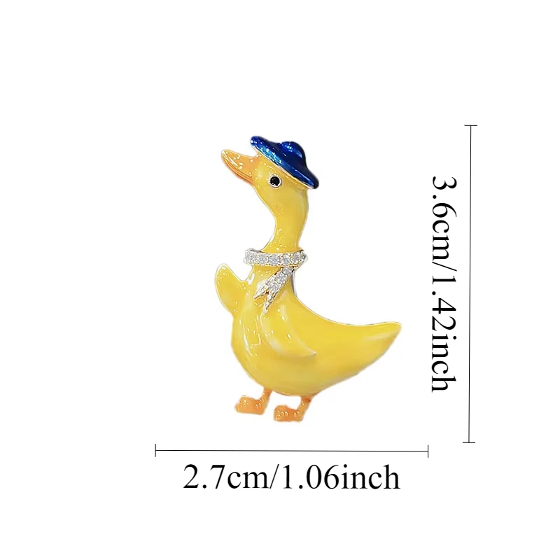 Goose on the Town Brooch