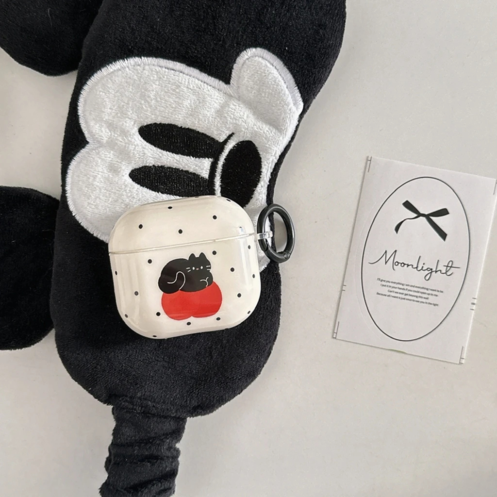 Apple Cat AirPods Charger Case Cover with Cat Charm