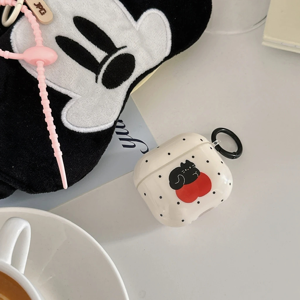 Apple Cat AirPods Charger Case Cover with Cat Charm