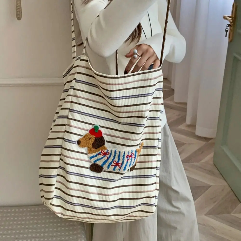 Stylish Dachshund Patterned Shoulder Bag (3 Designs) - Ice Cream Cake