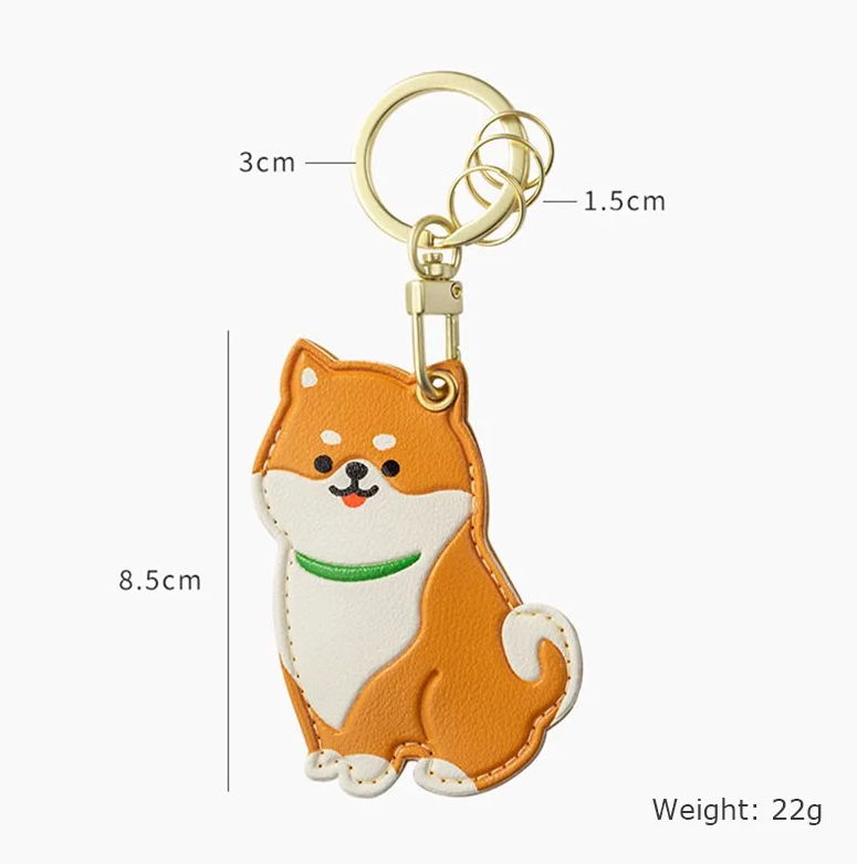 Cats and Dogs Keychain with AirTag Pouch (4 Designs)