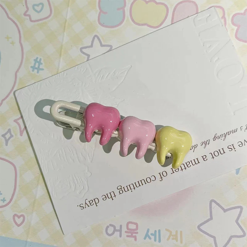 Row of Molars Hair Clip (4 Designs) - Ice Cream Cake