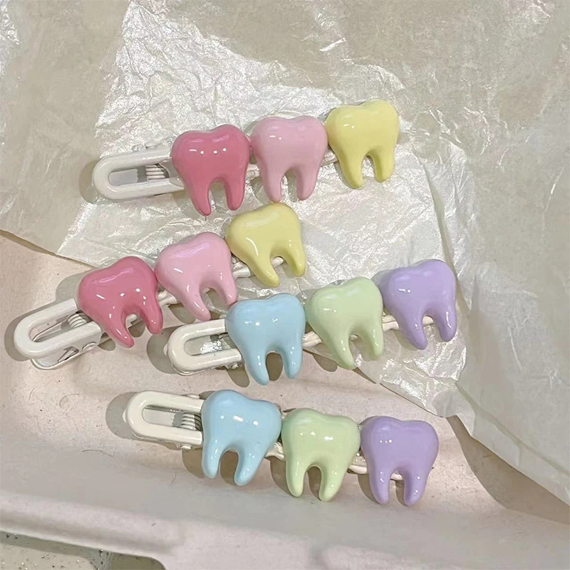 Row of Molars Hair Clip (4 Designs) - Ice Cream Cake