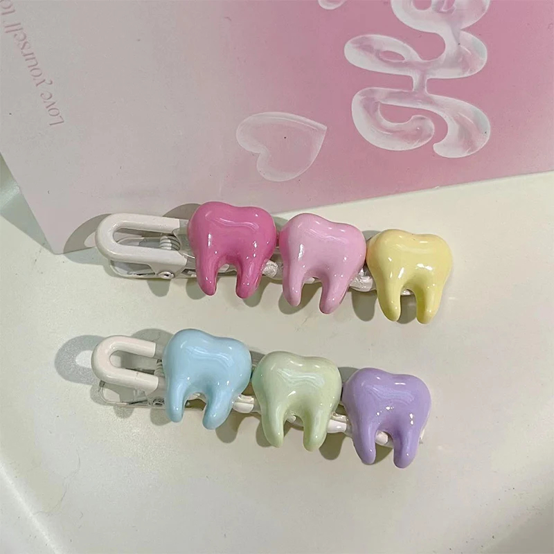 Row of Molars Hair Clip (4 Designs) - Ice Cream Cake