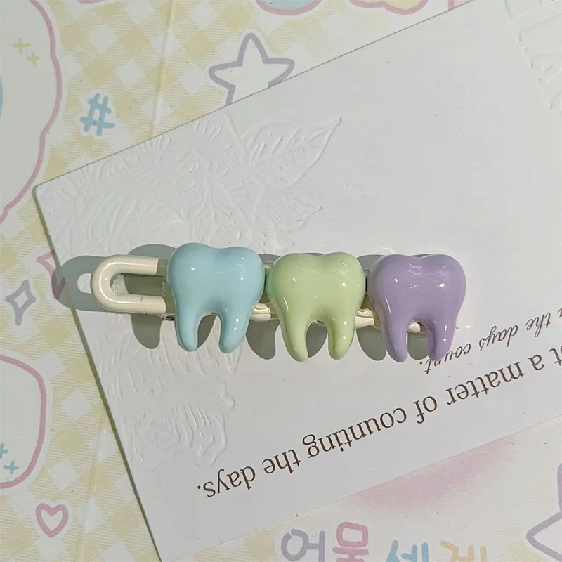 Row of Molars Hair Clip (4 Designs) - Ice Cream Cake