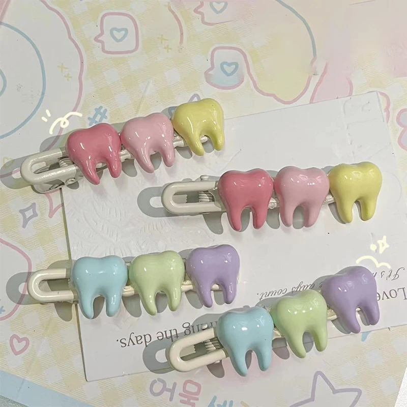 Row of Molars Hair Clip (4 Designs) - Ice Cream Cake