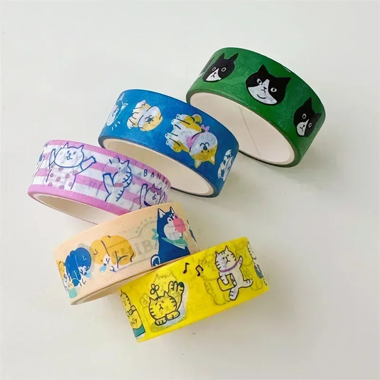 Cats and Dogs Washi Tape - Ice Cream Cake
