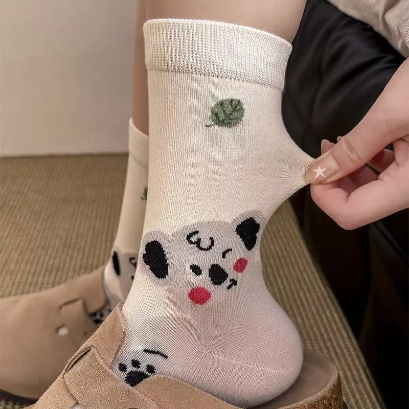 Happy Animal Crew Socks (4 Designs)