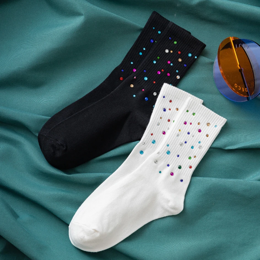 3D Sparkle Gem Ankle Socks (2 colours)
