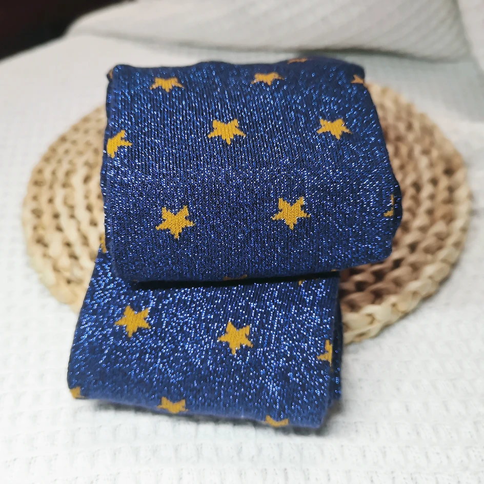 Blue Glitter Star Socks
