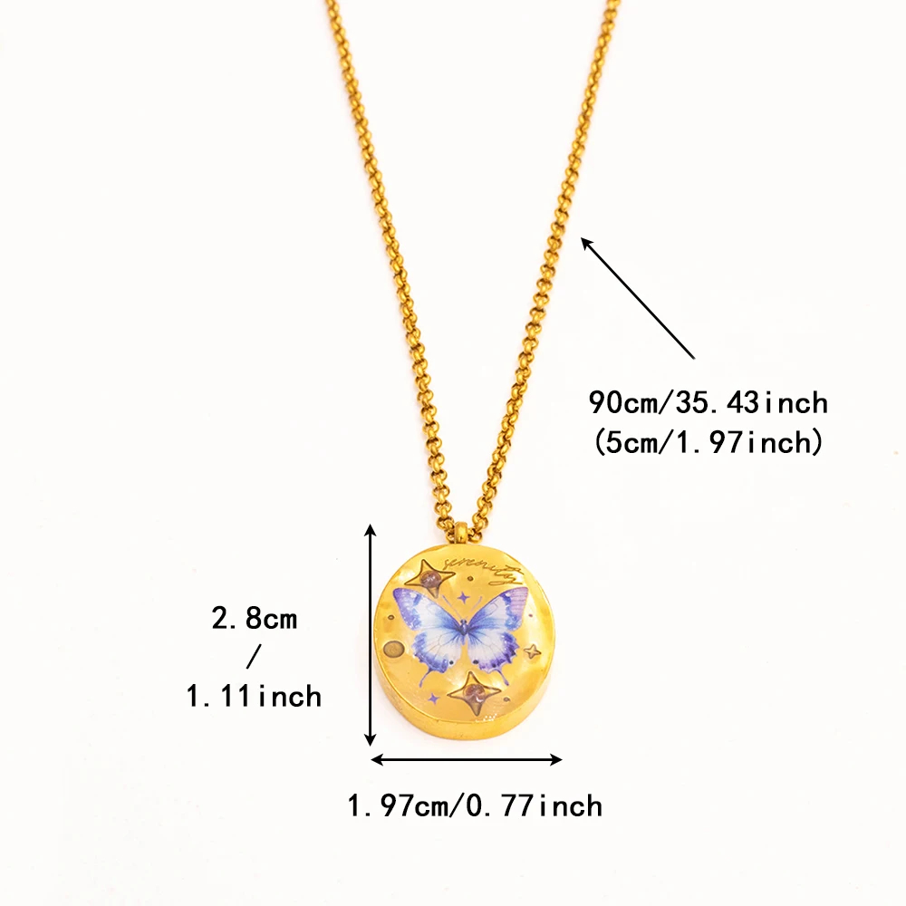 Whimsical Print Charm Necklace (7 Designs) - Ice Cream Cake