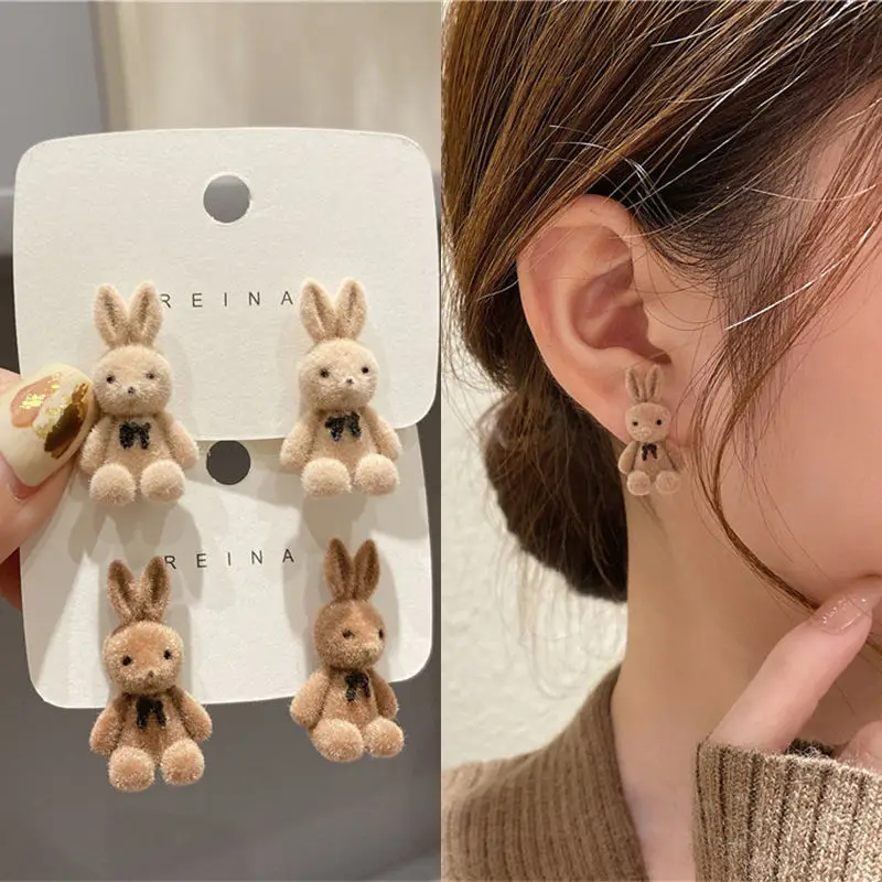 Flocked Animal Earrings