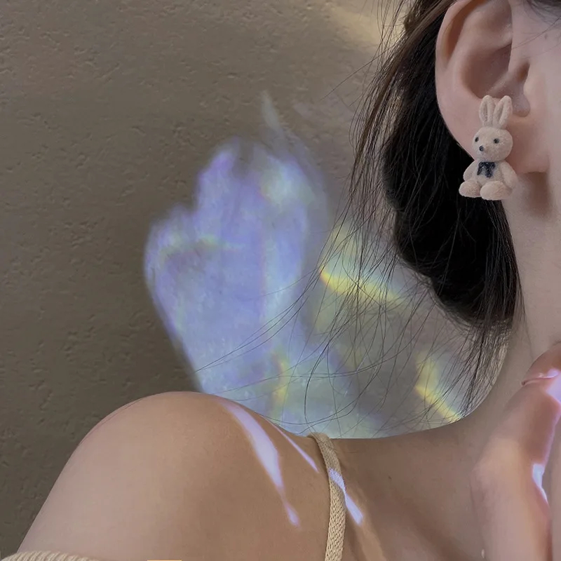 Flocked Animal Earrings